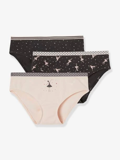 Lot De 3 Culottes Fille Lot Rose - Vertbaudet 1 Lot De 3 Culottes Fille Lot Rose - Vertbaudet