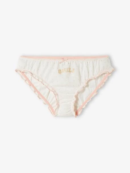 Lot De 3 Culottes Volantées Fille Lot Ivoire - Vertbaudet 2 Lot De 3 Culottes Volantées Fille Lot Ivoire - Vertbaudet – Image 2