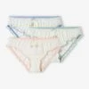 Lot De 3 Culottes Volantées Fille Lot Ivoire - Vertbaudet