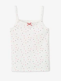 Lot De 3 Débardeurs Fille BASICS Lot Ivoire - Vertbaudet -Petite Modeuse lot de 3 debardeurs fille basics 2