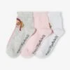 Lot De 3 Paires De Mi-chaussettes Fille Pat'Patrouille® Lot Rose - Pat' Patrouille