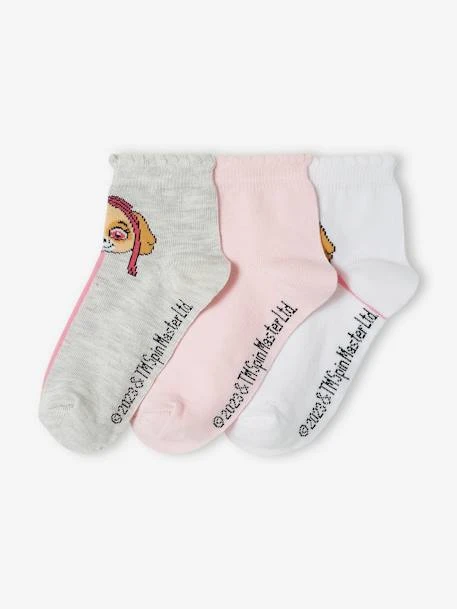 Lot De 3 Paires De Mi-chaussettes Fille Pat'Patrouille® Lot Rose - Pat' Patrouille 1 Lot De 3 Paires De Mi-chaussettes Fille Pat'Patrouille® Lot Rose - Pat' Patrouille