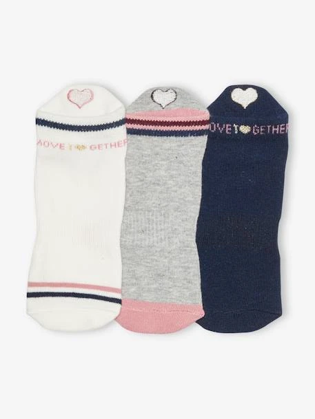 Lot De 3 Paires De Mi-chaussettes Sport Fille Lot Ivoire - Vertbaudet 2 Lot De 3 Paires De Mi-chaussettes Sport Fille Lot Ivoire - Vertbaudet – Image 2