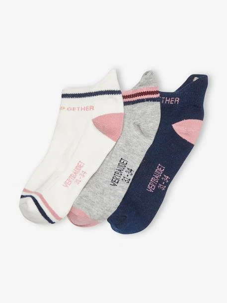 Lot De 3 Paires De Mi-chaussettes Sport Fille Lot Ivoire - Vertbaudet 1 Lot De 3 Paires De Mi-chaussettes Sport Fille Lot Ivoire - Vertbaudet