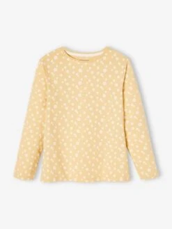 Lot De 3 T-shirts Basics Fille Manches Longues Lot Blanc - Vertbaudet -Petite Modeuse lot de 3 t shirts basics fille manches longues 3