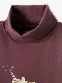 Lot De 3 T-shirts Col Roulé Basics Fille Lot Rose Poudré - Vertbaudet -Petite Modeuse lot de 3 t shirts col roule basics fille 5