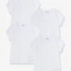 Lot De 4 T-shirts Fille BASICS Blanc - Vertbaudet