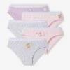 Lot De 5 Culottes Disney® Animals Rose, Gris Chiné Et Mauve - Disney