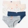 Lot De 5 Culottes Fille Fantaisie Lot Ivoire - Vertbaudet