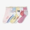 Lot De 5 Paires De Mi-chaussettes Animaux Lot Rose Clair - Vertbaudet