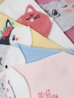 Lot De 5 Paires De Mi-chaussettes Animaux Lot Rose Clair - Vertbaudet 5 Lot De 5 Paires De Mi-chaussettes Animaux Lot Rose Clair - Vertbaudet -Petite Modeuse lot de 5 paires de mi chaussettes animaux 5