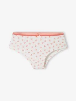 Lot De 5 Shorties Coeurs Fille Lot Rose Et Blanc - Vertbaudet -Petite Modeuse lot de 5 shorties coeurs fille 3