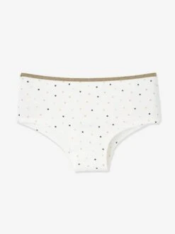 Lot De 5 Shorties Fille Lot Gris Clair Chiné - Vertbaudet -Petite Modeuse lot de 5 shorties fille 3