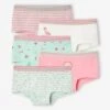 Lot De 5 Shorties Fille Lot Bleu Et Rose - Vertbaudet