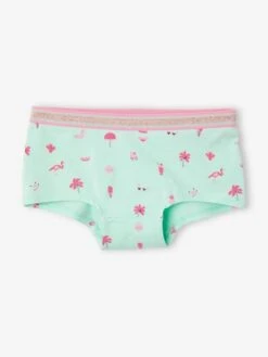 Lot De 5 Shorties Fille Lot Bleu Et Rose - Vertbaudet -Petite Modeuse lot de 5 shorties fille 9
