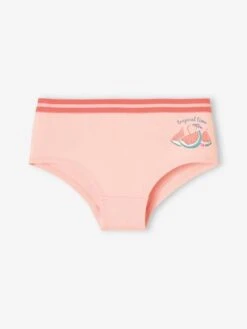 Lot De 5 Shorties Fruits Fille Pêche - Vertbaudet -Petite Modeuse lot de 5 shorties fruits fille 3