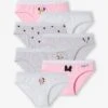 Lot De 7 Culottes Disney® Minnie Rose, Gris Chiné Et Blanc - Minnie