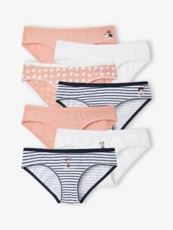 Lot De 7 Culottes Fille Disney® Minnie Rayé Marine - Minnie
