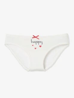 Lot De 7 Culottes Fille Semainier BASICS Lot Ivoire - Vertbaudet -Petite Modeuse lot de 7 culottes fille semainier basics 3