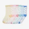 Lot De 7 Paires De Chaussettes Fille Semainier écru - Vertbaudet