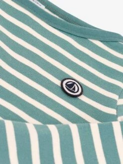 Marinière Coton PETIT BATEAU Rayé Vert - Petit Bateau -Petite Modeuse mariniere coton petit bateau 2