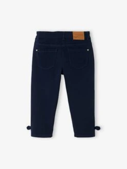 Pantacourt à Noeuds Fille Pêche - Vertbaudet -Petite Modeuse pantacourt a noeuds fille 3