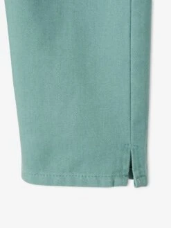 Pantacourt Brodé Fille Vert Fonce Uni Avec Decor - Vertbaudet -Petite Modeuse pantacourt brode fille 4