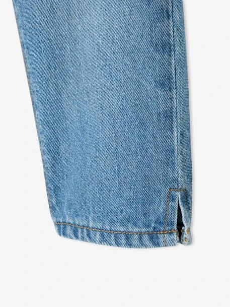 Pantacourt Denim Brodé Fleurs Fille Double Stone - Vertbaudet 5 Pantacourt Denim Brodé Fleurs Fille Double Stone - Vertbaudet – Image 5