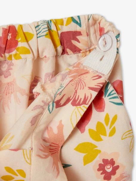 Pantacourt Fluide Fille Vert Imprimé - Vertbaudet 3 Pantacourt Fluide Fille Vert Imprimé - Vertbaudet – Image 3