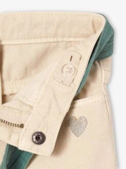 Pantalon évasé Fille Avec Ceinture En Gaze De Coton Encre - Vertbaudet -Petite Modeuse pantalon evase fille avec ceinture en gaze de coton 2