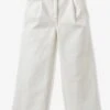 Pantalon Fille Large En Denim CYRILLUS Blanc Creme - Cyrillus