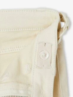Pantalon Flare Fille Ceinture Tressée Fantaisie écru - Vertbaudet -Petite Modeuse pantalon flare fille ceinture tressee fantaisie 4