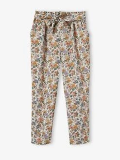 Pantalon Fluide Fille Imprimé Fleuri Vert Imprimé - Vertbaudet 8 Pantalon Fluide Fille Imprimé Fleuri Vert Imprimé - Vertbaudet -Petite Modeuse pantalon fluide fille imprime fleuri 2