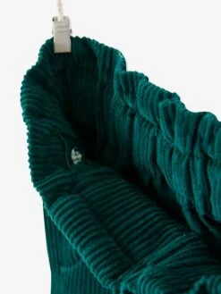 Pantalon Large 7/8ème En Velours Fille Vert - Vertbaudet -Petite Modeuse pantalon large 78eme en velours fille 3