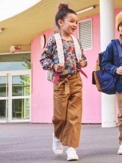 Pantalon Large 7/8ème Fille Marron - Vertbaudet -Petite Modeuse pantalon large 78eme fille 3