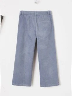 Pantalon Large En Velours Côtelé Fille Sable - Vertbaudet 8 Pantalon Large En Velours Côtelé Fille Sable - Vertbaudet -Petite Modeuse pantalon large en velours cotele fille 2