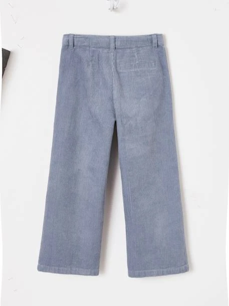 Pantalon Large En Velours Côtelé Fille Sable - Vertbaudet 3 Pantalon Large En Velours Côtelé Fille Sable - Vertbaudet – Image 3