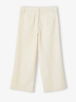 Pantalon Large En Velours Côtelé Fille Sable - Vertbaudet 11 Pantalon Large En Velours Côtelé Fille Sable - Vertbaudet -Petite Modeuse pantalon large en velours cotele fille 5