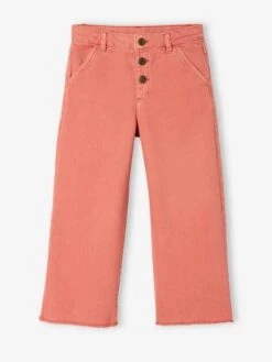 Pantalon Large Fille Terracotta - Vertbaudet -Petite Modeuse pantalon large fille 2