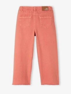 Pantalon Large Fille Terracotta - Vertbaudet -Petite Modeuse pantalon large fille 4
