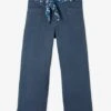 Pantalon Large Fille Coupe 7/8 ème. Gris - Vertbaudet