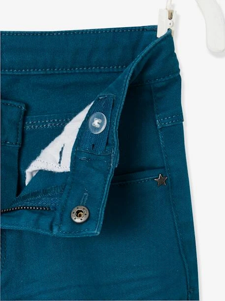 Pantalon Slim Fille MorphologiK Tour De Hanches LARGE Bleu Canard - Vertbaudet 3 Pantalon Slim Fille MorphologiK Tour De Hanches LARGE Bleu Canard - Vertbaudet – Image 3