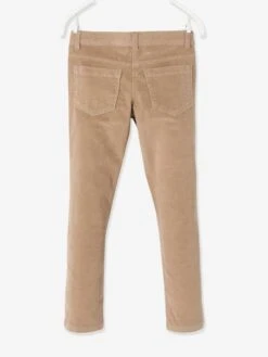 Pantalon Slim MorphologiK Fille En Velours Tour De Hanches FIN Swatch - Vertbaudet -Petite Modeuse pantalon slim morphologik fille en velours tour de hanches fin 5