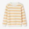 Pull à Rayures Irisées Fille Jaune Curry Rayé - Vertbaudet