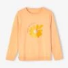 Pull Basics à Message Détails Irisés Fille Abricot Poudré - Vertbaudet