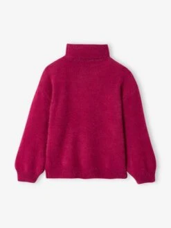 Pull Col Roulé En Maille Douillette Fille Framboise - Vertbaudet 8 Pull Col Roulé En Maille Douillette Fille Framboise - Vertbaudet -Petite Modeuse pull col roule en maille douillette fille 2