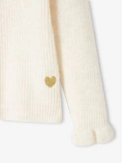 Pull Col Volanté En Maille Mousseuse Fille Parme - Vertbaudet -Petite Modeuse pull col volante en maille mousseuse fille 2