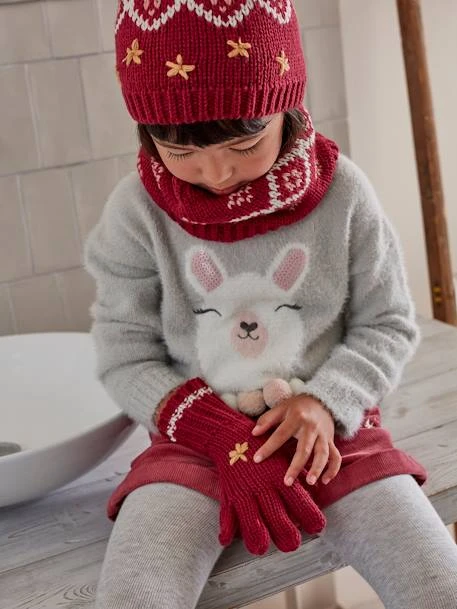 Pull Tout Doux à Sequins Fille Motif Jacquard Fantaisie Rose Blush - Vertbaudet 6 Pull Tout Doux à Sequins Fille Motif Jacquard Fantaisie Rose Blush - Vertbaudet – Image 6