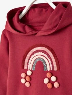 Robe à Capuche En Molleton Fille Détails Fantaisie Noir - Vertbaudet -Petite Modeuse robe a capuche en molleton fille details fantaisie 2