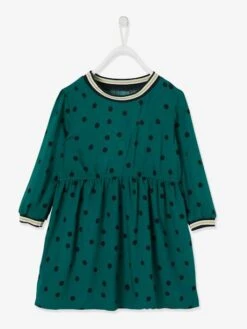 Robe à Pois Fille Sapin Imprimé - Vertbaudet